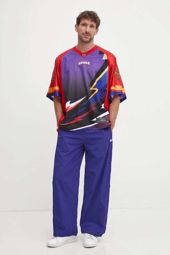 Παντελόνι φόρμας adidas Originals SST TRACKPANT JX1693 μωβ SS25
