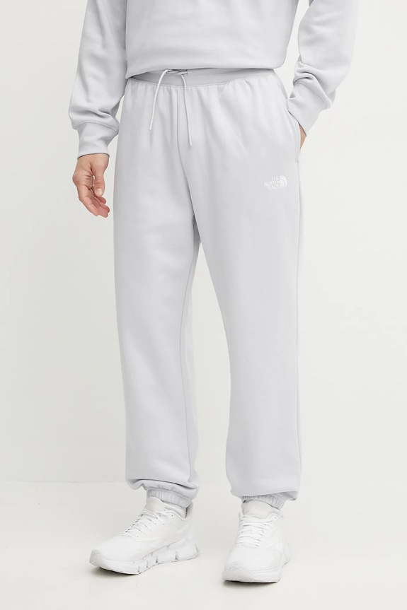 Tepláky The North Face Essential Relaxed pletenina modrá NF0A8C1F0TI1