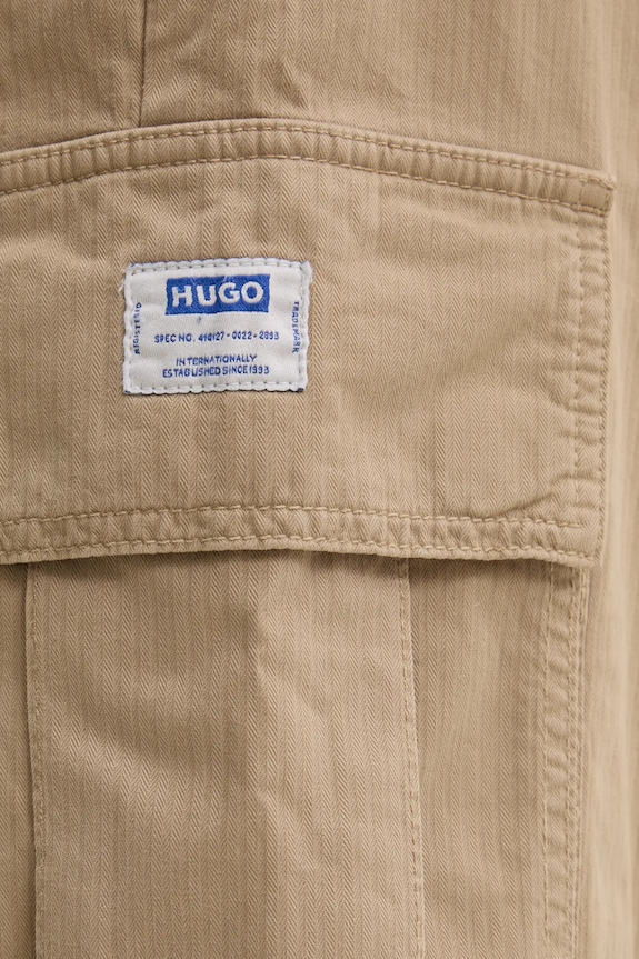Kalhoty Hugo Blue béžová 50539092