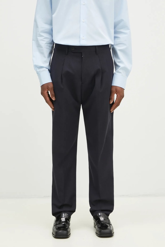 Штани з домішкою вовни Paul Smith Planet friendly темно-синій M1R.408Z.P02571