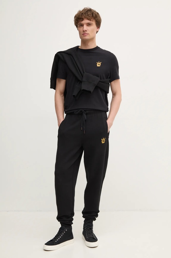 Bavlněné tepláky ZADIG&VOLTAIRE JMPA00016.19W.001 černá SS25