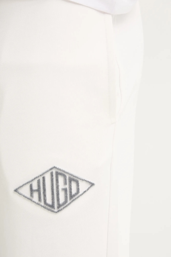Βαμβακερό παντελόνι HUGO λευκό 50534952