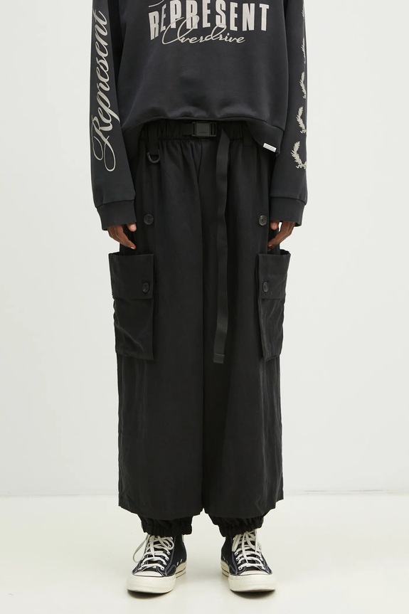 Y-3 trousers Washed Twill Cargo Pant fabric black JD3523