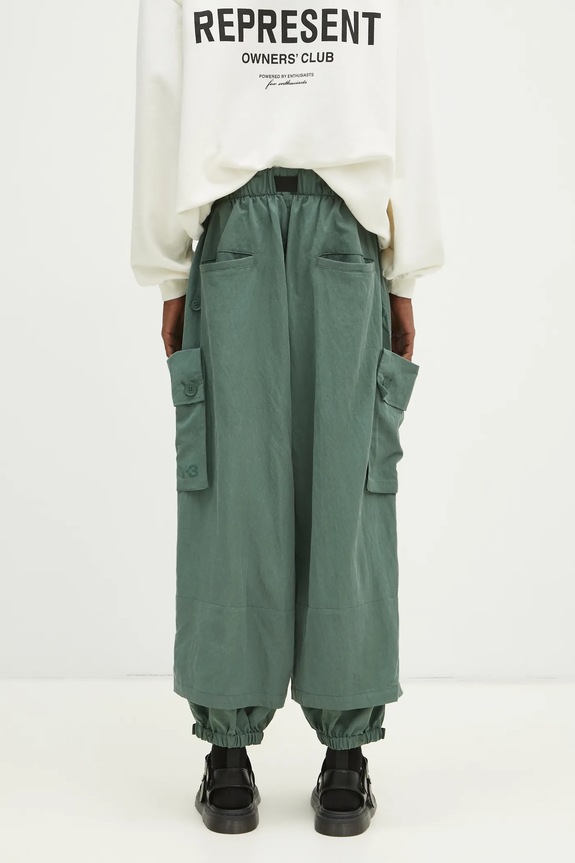 Clothing Y-3 trousers Washed Twill Cargo Pant JM3208 green