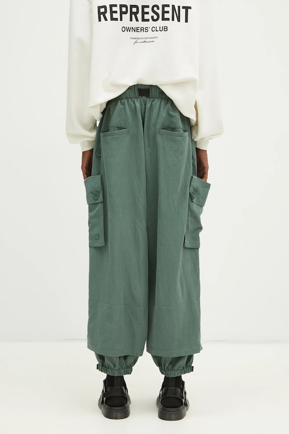 Clothing Y-3 trousers Washed Twill Cargo Pant JM3208 green