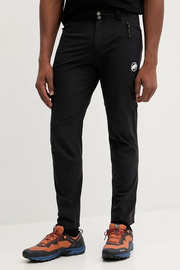 Mammut spodnie outdoorowe Ducan tkanina czarny 1022.02490