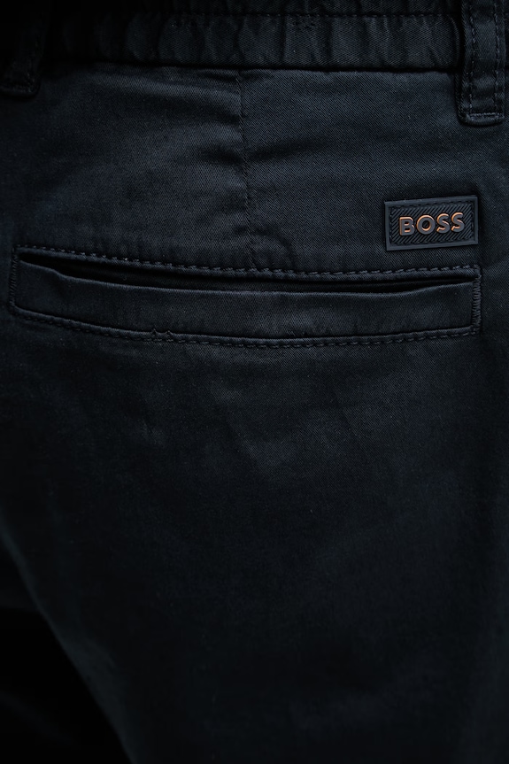 BOSS Orange pantaloni scurți chinos pentru bărbați, din bumbac cu elastan bleumarin 50536885