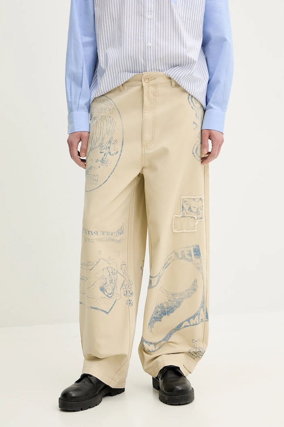 Desigual jeansy FRANCESC beżowy 25SMPW05