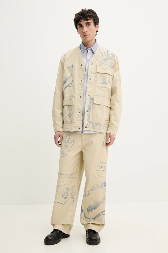Desigual jeansy FRANCESC 25SMPW05 beżowy SS25