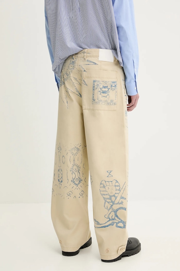 Odzież Desigual jeansy FRANCESC 25SMPW05 beżowy