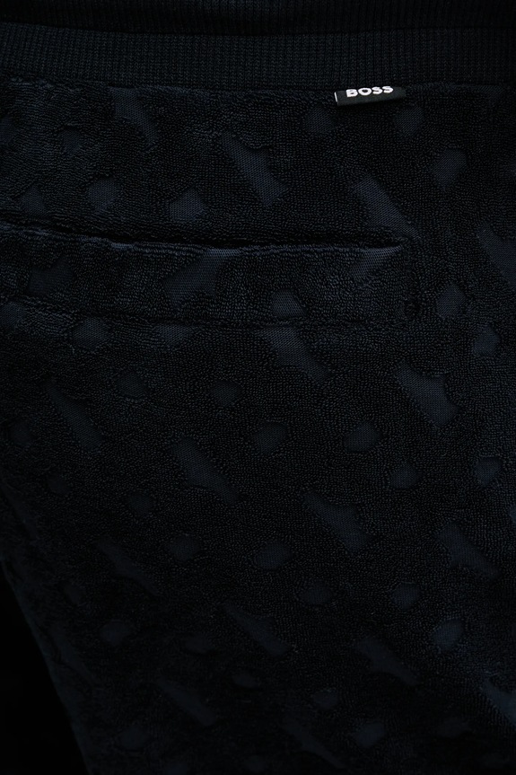 BOSS szorty bawełniane granatowy 50538636
