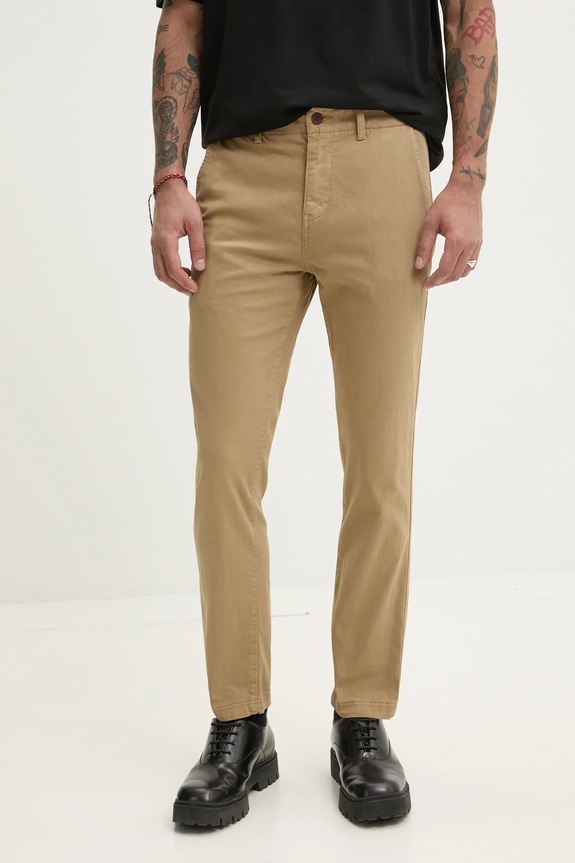 Παντελόνι Superdry με ελαστάν πράσινο M7011135A.D8S