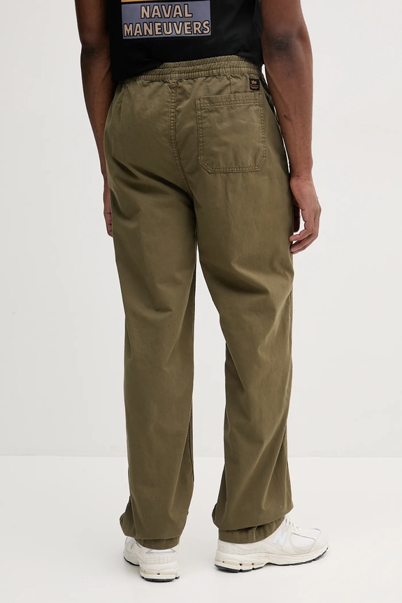 Odzież Alpha Industries spodnie bawełniane Basic Cotton Pants 156214 zielony