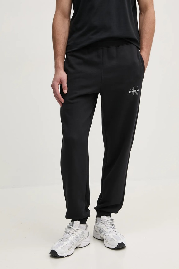 Calvin Klein Jeans pantaloni della tuta maglia nero LV040BM802