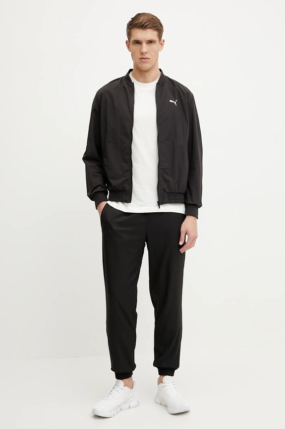 Puma pantaloni de trening Essential Woven 682622 negru SS26