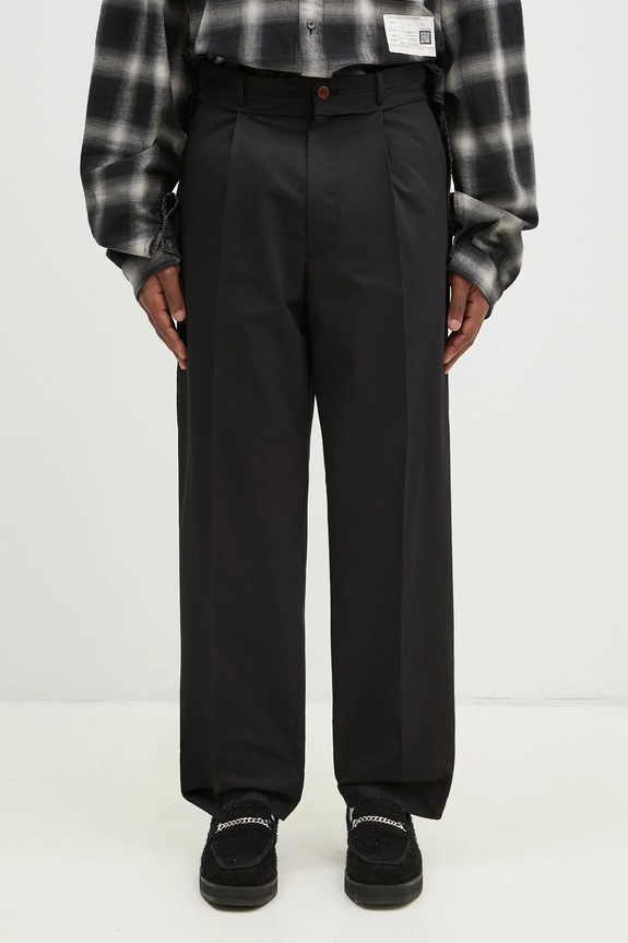Undercover pantaloni Pants dritto nero UP1E4505