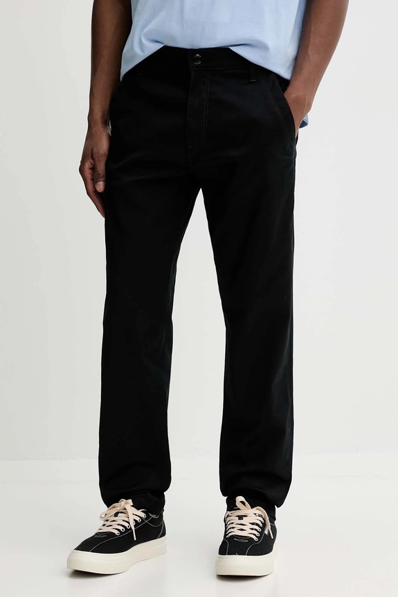 Nohavice G-Star Raw Morry Tapered Chino čierna D26400.C105