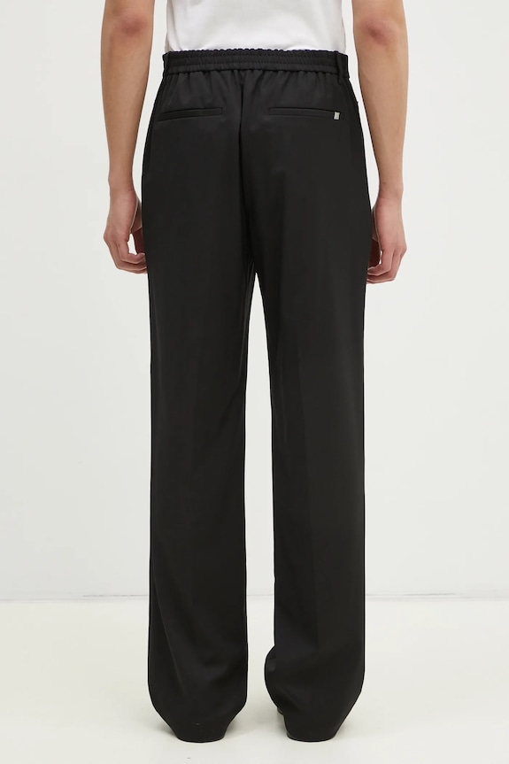 Oblečenie Vlnené nohavice Helmut Lang Relaxed Trouser.Suit O09HM205 čierna