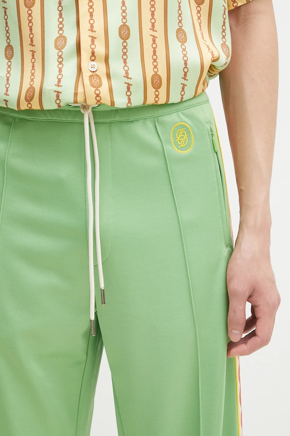 Donji dio trenirke Drôle de Monsieur Le Track Pants Tresse zelena G.SP007.PL135.AV