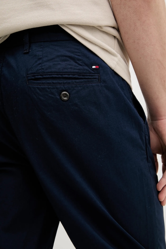 Nohavice Tommy Hilfiger tmavomodrá MW0MW38796