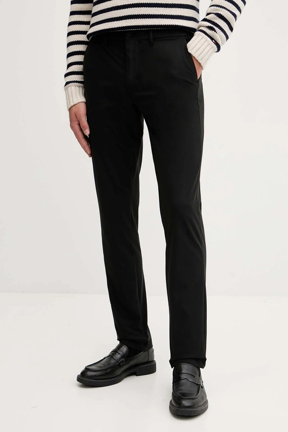 Tommy Hilfiger pantaloni tessuto nero MW0MW39316