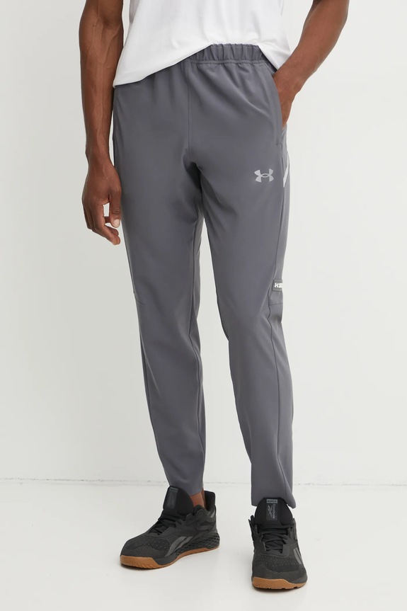 Παντελόνι προπόνησης Under Armour Woven Utility με ελαστάν γκρί 1389256