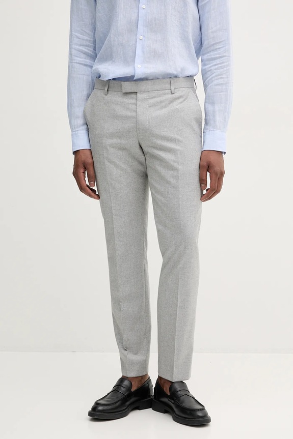 Μάλλινο παντελόνι Joop! μαλλί γκρί 30046591