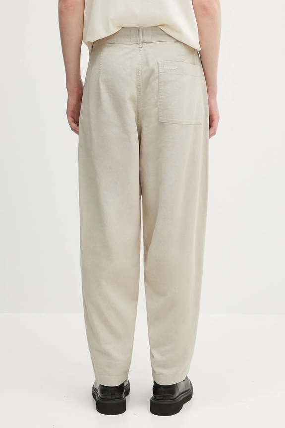 Ρούχα Λινό παντελόνι Barbour Barbour Natural Linen Blend Trouser MTR0763 μπεζ