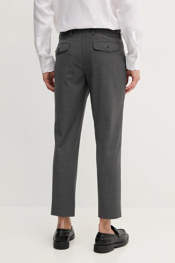 Oblečení Kalhoty s příměsí vlny Tommy Hilfiger SQTHL5608.SQTH401 šedá