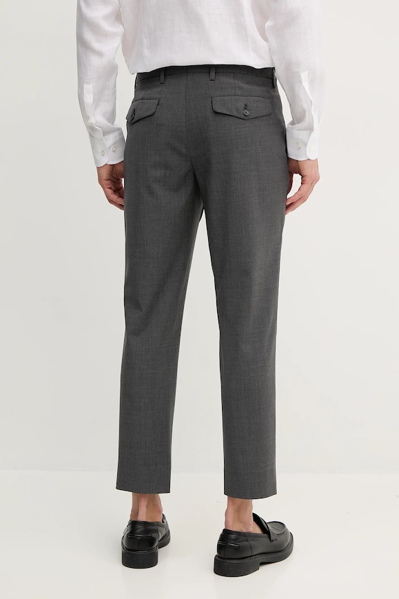 Oblečení Kalhoty s příměsí vlny Tommy Hilfiger SQTHL5608.SQTH401 šedá