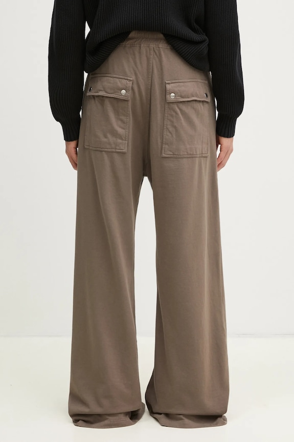 Îmbrăcăminte Rick Owens pantaloni de trening din bumbac Geth Belas DU01E3378.RIG gri