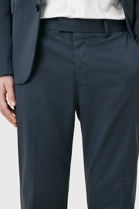 Îmbrăcăminte AllSaints pantaloni BAY M018QC albastru