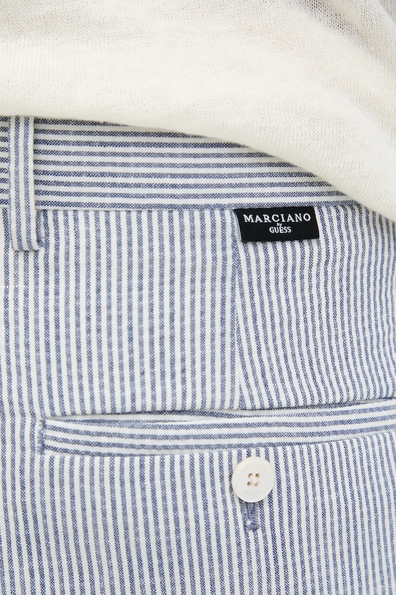Παντελόνι από μείγμα μαλλιού Marciano by Guess MAX μπλε 5GHB17.2314Z