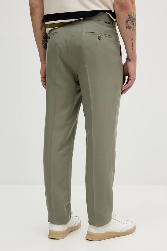 Îmbrăcăminte Marciano by Guess pantaloni din amestec de in MAX 5GHB17.2310Z verde