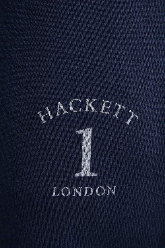 Hackett London spodnie dresowe bawełniane granatowy HM581338