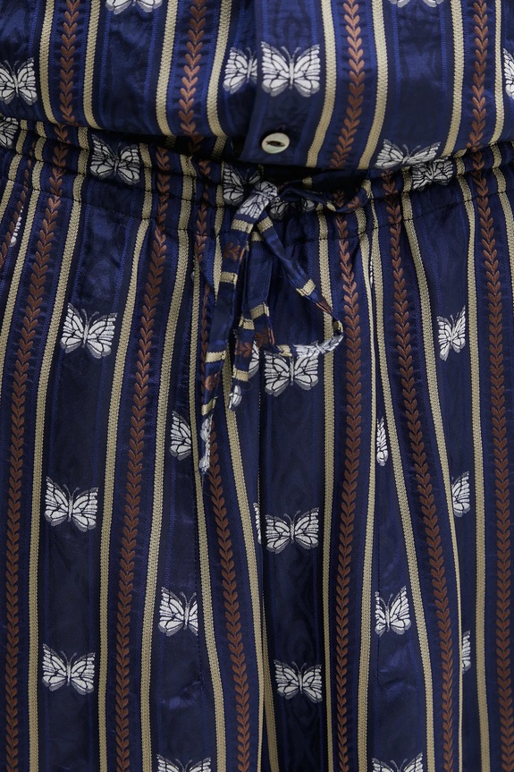 Παντελόνι Needles H.D. - Papillon Stripe σκούρο μπλε QV107