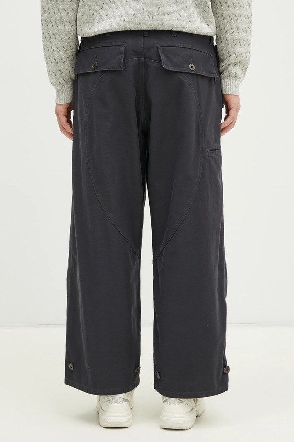 Clothing Human Made cotton trousers Air Force Pants HM29PT009 gray