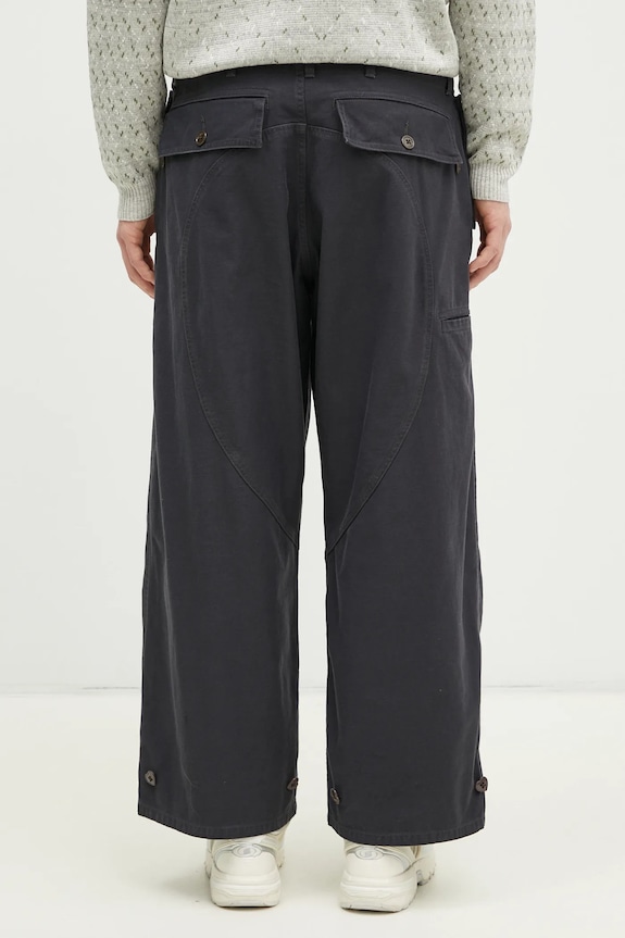 Clothing Human Made cotton trousers Air Force Pants HM29PT009 gray