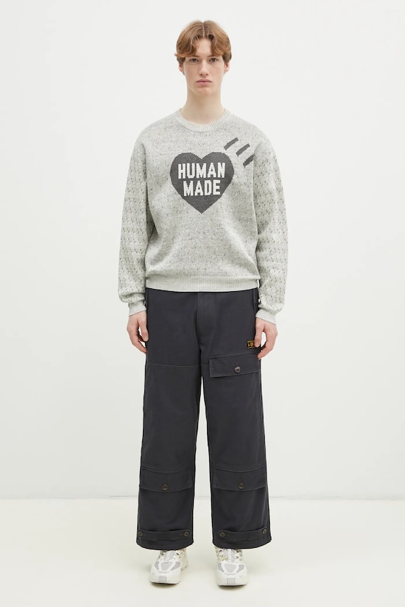 Human Made cotton trousers Air Force Pants HM29PT009