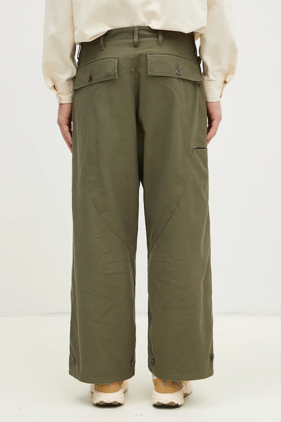Дрехи Памучен панталон Human Made Air Force Pants HM29PT009 зелен
