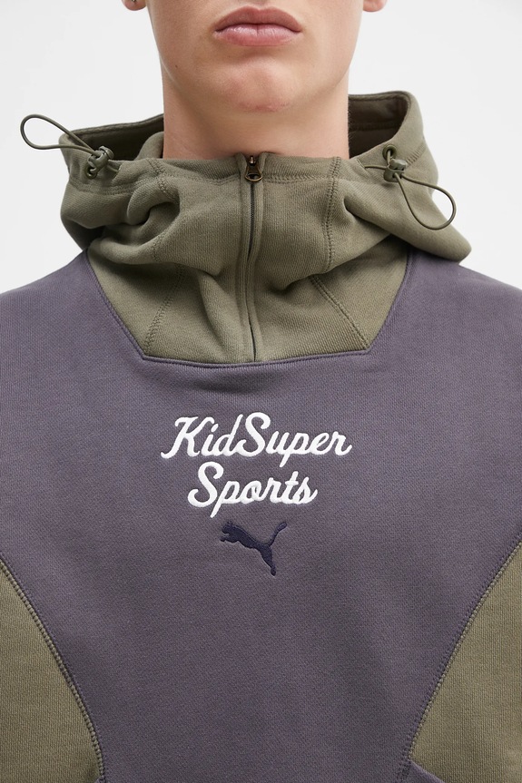 Pamučna dukserica Puma PUMA x KIDSUPER Pants ljubičasta 630932