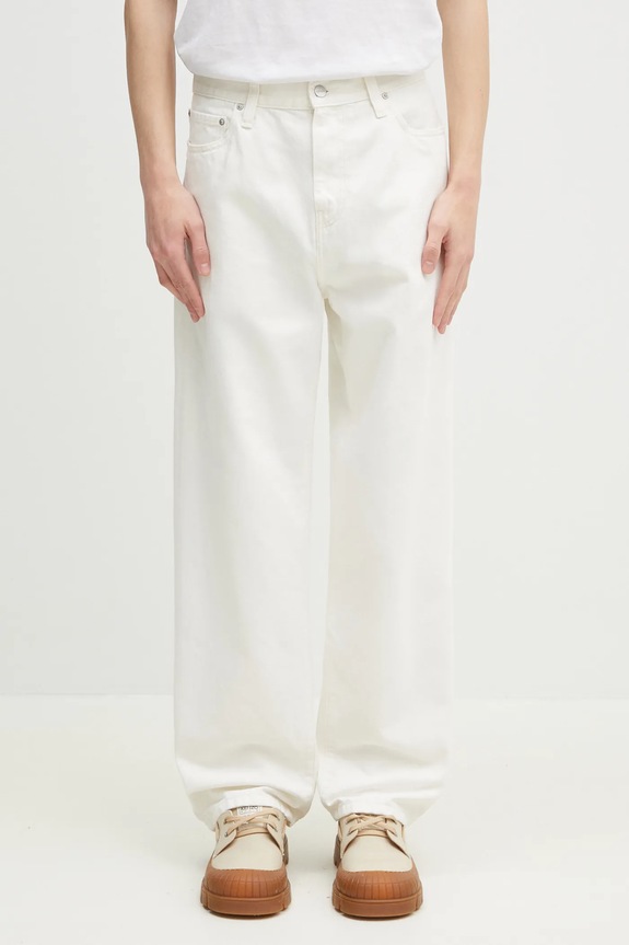Carhartt WIP jeansy Aaron Pant beżowy I034237.202