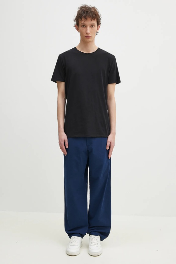 Carhartt WIP pantaloni in cotone Calder Pant I033128.E7GD blu navy