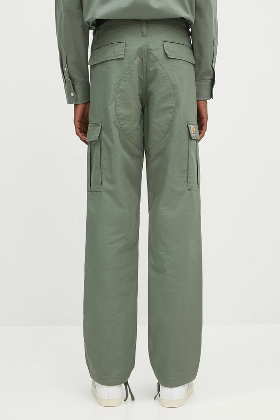 Abbigliamento Carhartt WIP pantaloni in cotone Aviation Pant I032468.1YF02 verde