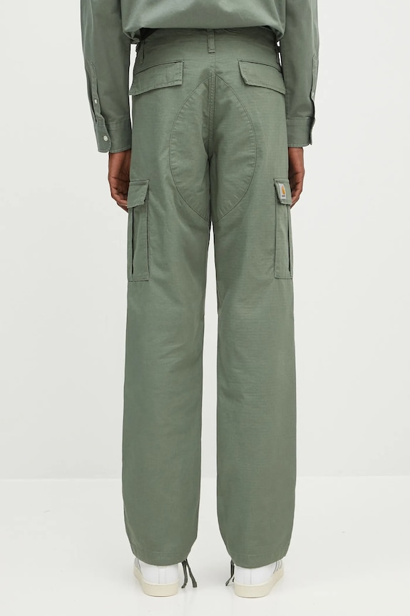 Abbigliamento Carhartt WIP pantaloni in cotone Aviation Pant I032468.1YF02 verde