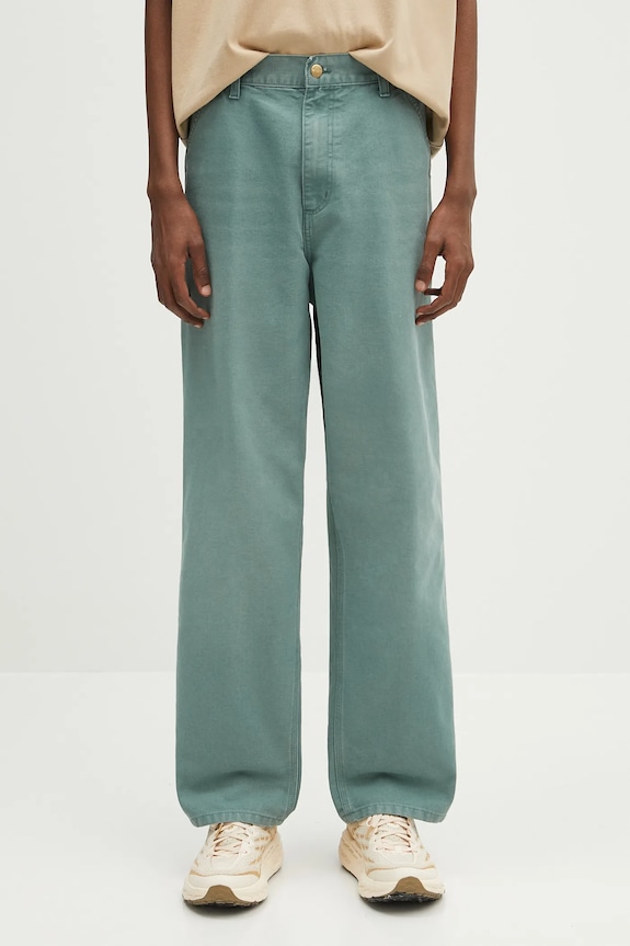 Штани Carhartt WIP Single Knee Pant Planet friendly зелений I034798.2M24O
