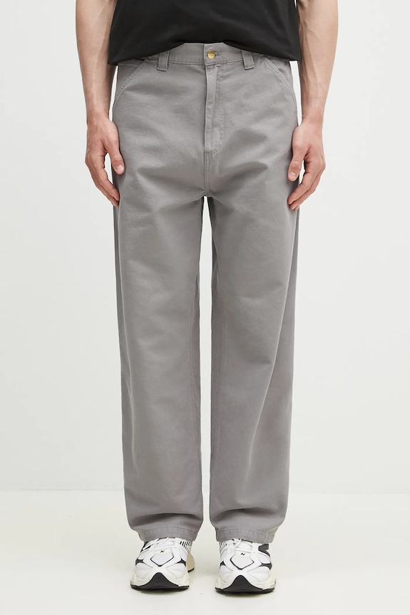 Памучен панталон Carhartt WIP OG Single Knee Pant памук сив I033754.2LR06