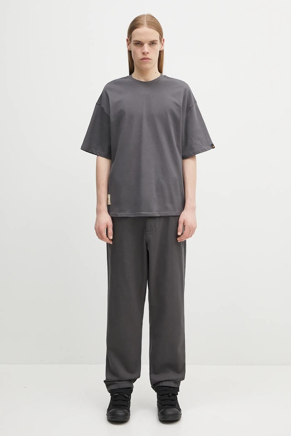 Alpha Industries pantaloni in cotone Alpha Chino Pant Relaxed 146202.684 grigio