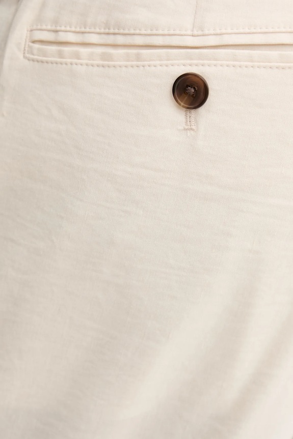 Theory spodnie lniane beżowy P0373205