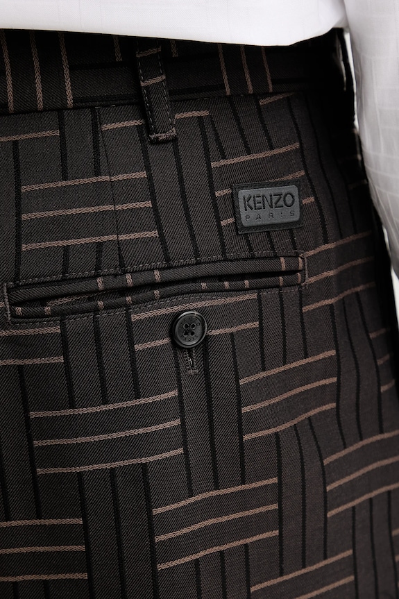 Vlnené nohavice Kenzo FF55PA2149JT.90 hnedá